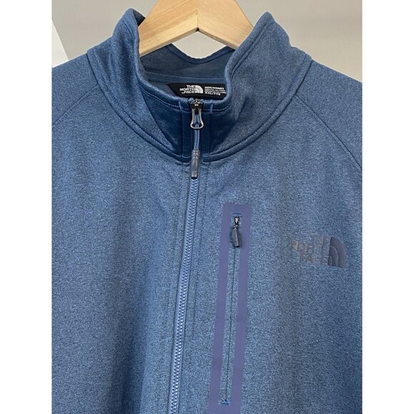 The North Face Men’s 2XL Canyonlands ½ Zip Fleece Lined Blue Heather Outdoor LS - Picture 5 of 16